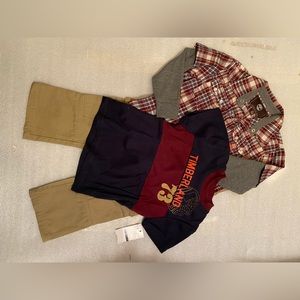 NWT Boys 3 piece pants set size 3T